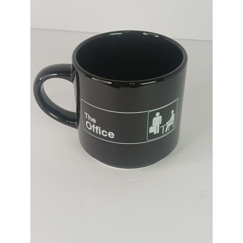 The Office Black Logo Ceramic Coffee Mug Tea Cup NBC Comedy Sitcom TV Show EUC